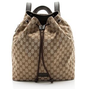 Gucci GG Canvas Drawstring Backpack